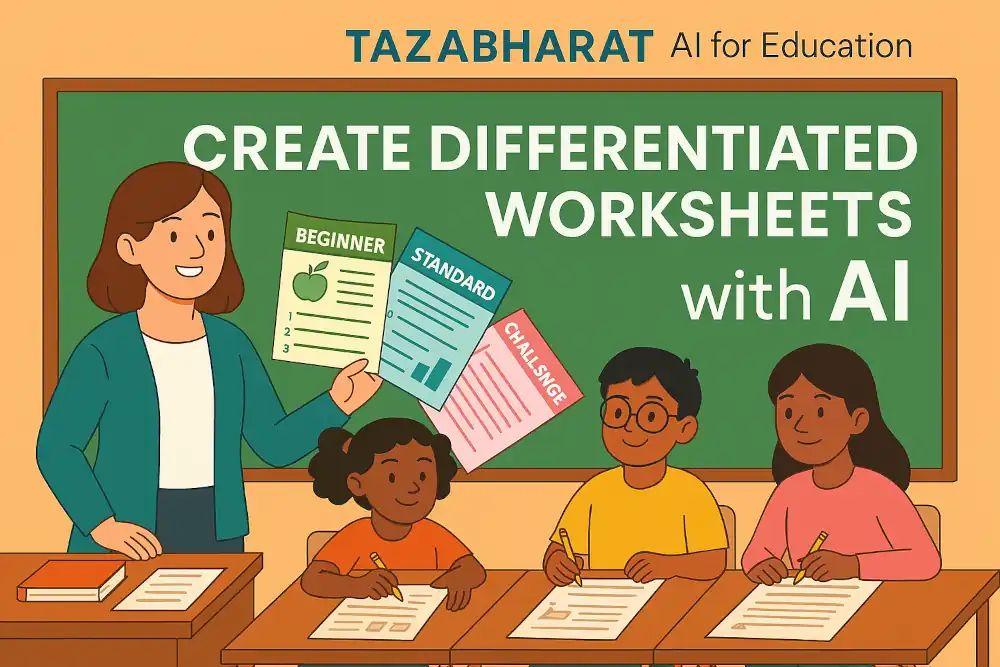 Personalized Learning with AI Create Differentiated Worksheets in Minutes
