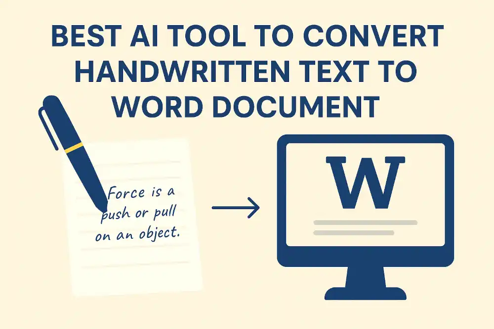 Handwritten Text to Word Documents